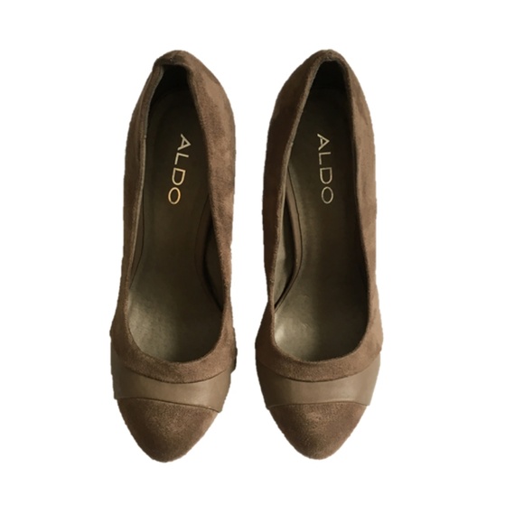 Size 6 (Euro 36) Tan Aldo Heels - Picture 3 of 7